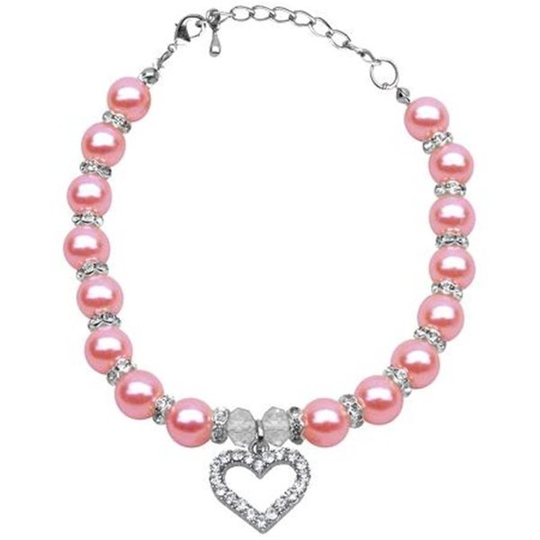 Unconditional Love Heart and Pearl Necklace Rose Lg - 10-12 UN2457237